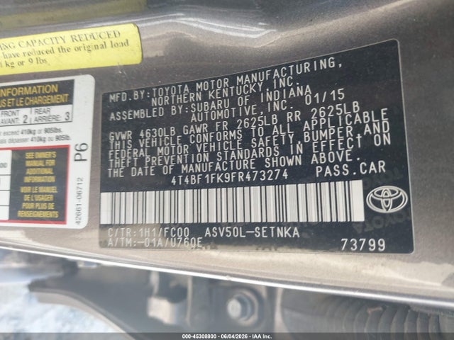 Toyota Camry Le