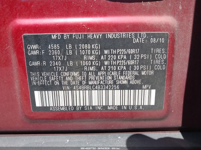 Subaru Outback 2.5i Limited
