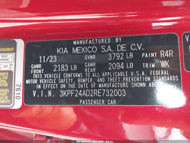 Kia Forte Lxs