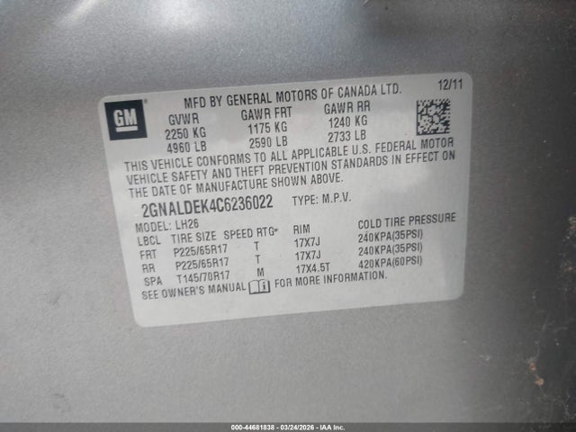 Chevrolet Equinox 1lt