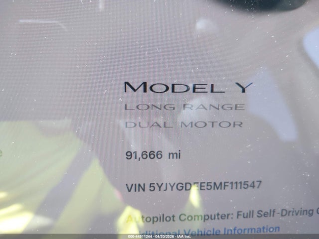 Tesla Model Y Long Range Dual Motor All-wheel Drive
