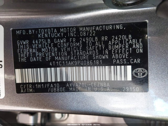 Toyota Camry Le