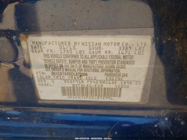 Nissan Versa 1.6 S