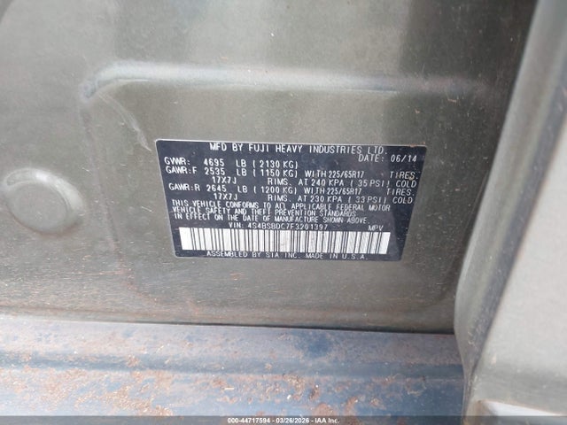Subaru Outback 2.5i Premium
