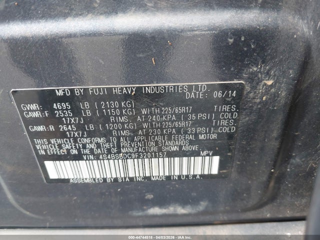 Subaru Outback 2.5i Premium