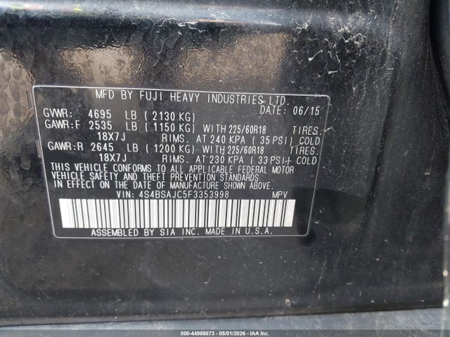 Subaru Outback 2.5i Limited