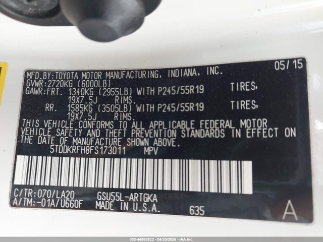 Toyota Highlander Limited V6