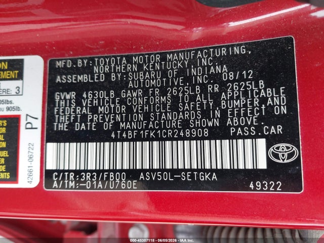 Toyota Camry Xle