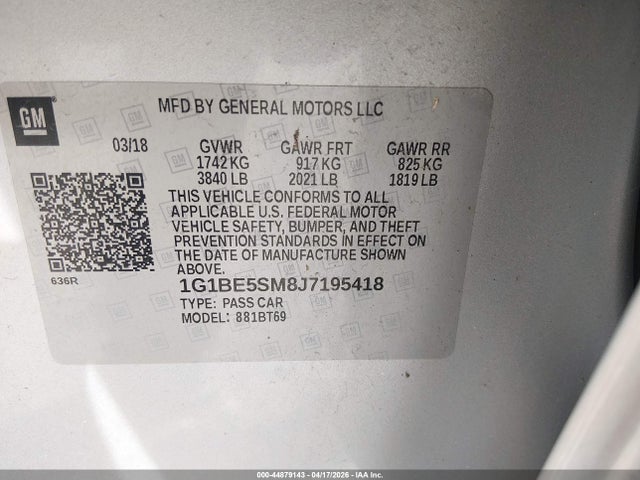 Chevrolet Cruze Lt Auto