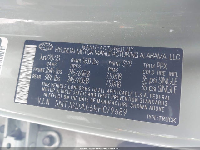 Hyundai SANTA CRUZ Sel