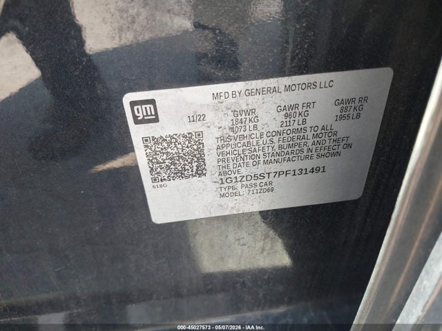 Chevrolet Malibu Fwd 1lt