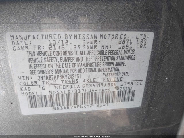Nissan Sentra Sv