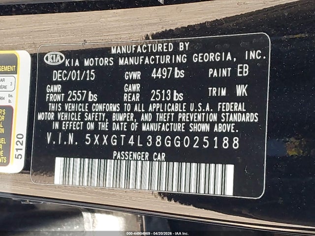 Kia Optima Lx