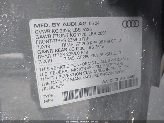 Audi Q3 Premium 45 Tfsi S Line Quattro Tiptronic