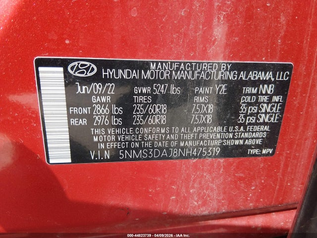 Hyundai SANTA FE Sel