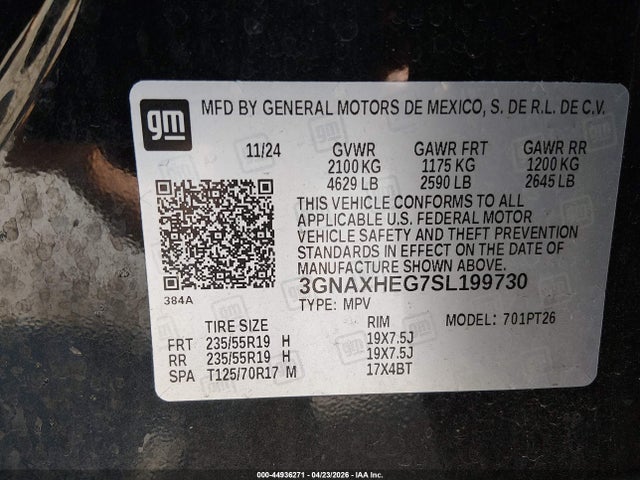 Chevrolet Equinox Fwd Lt