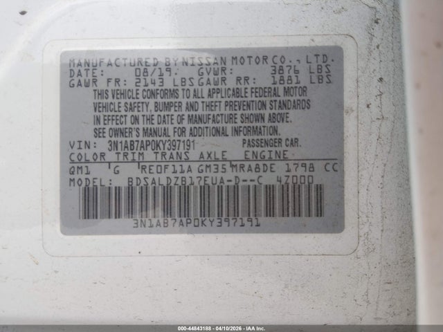 Nissan Sentra Sv