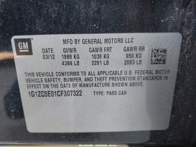 Chevrolet Malibu 1lt