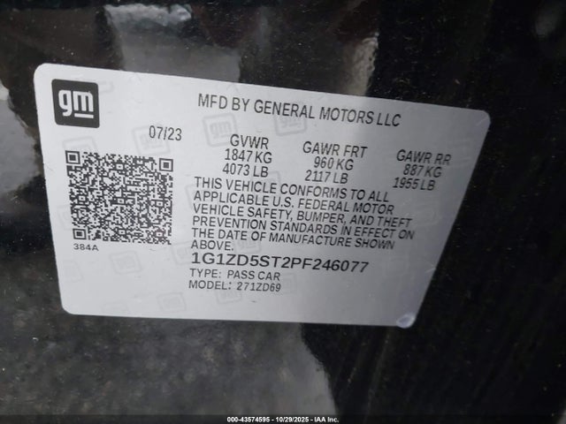 Chevrolet Malibu Fwd 1lt