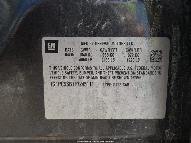 Chevrolet Cruze 1lt Auto