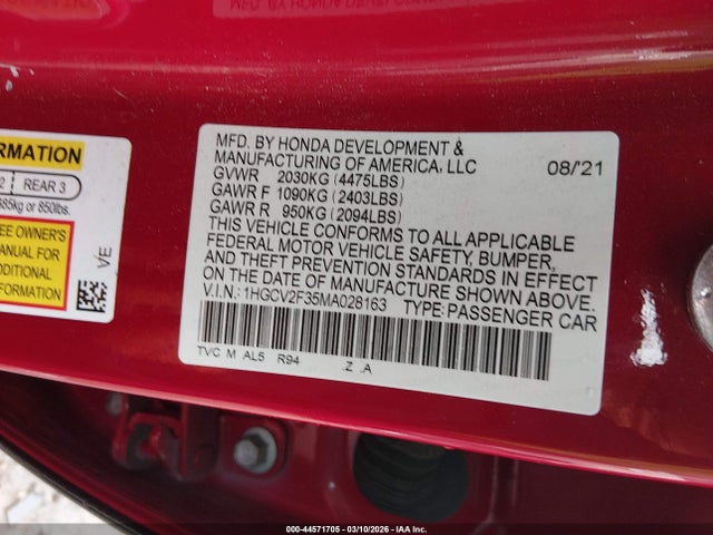 Honda Accord Sport 2.0t