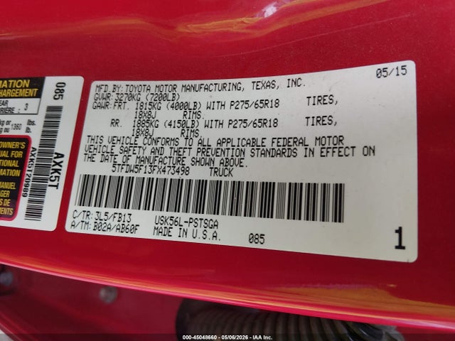 Toyota Tundra Sr5 5.7l V8