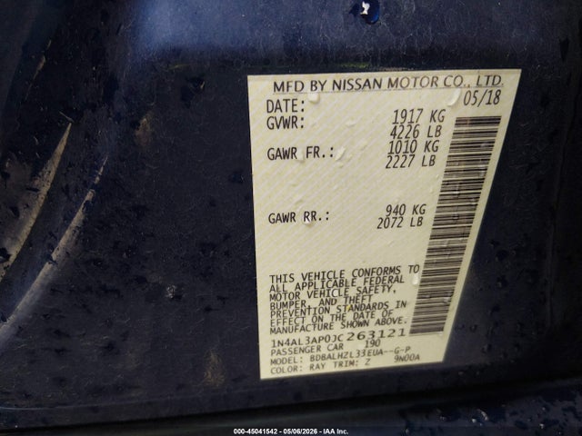 Nissan Altima 2.5 Sr