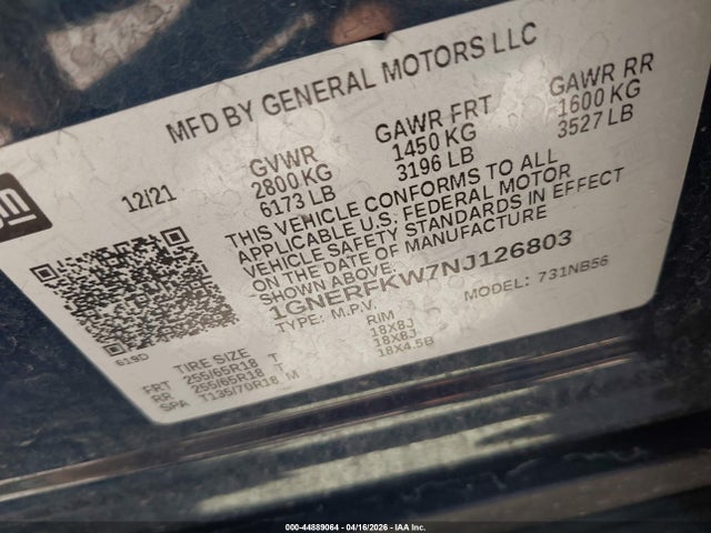 Chevrolet Traverse Fwd Ls