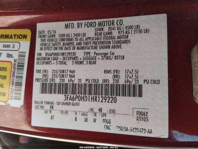 Ford Fusion Se
