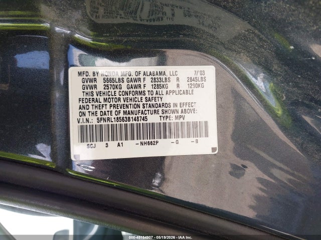 Honda Odyssey Lx