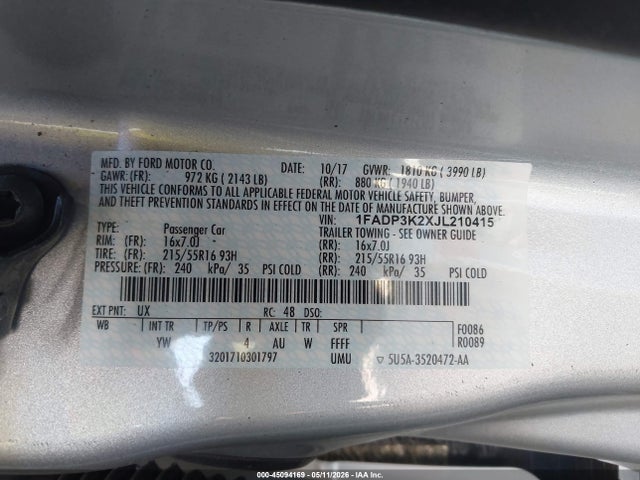 Ford Focus Se