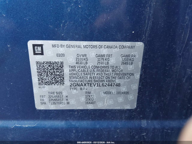 Chevrolet Equinox Awd 2fl