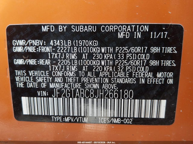 Subaru Crosstrek 2.0i Premium