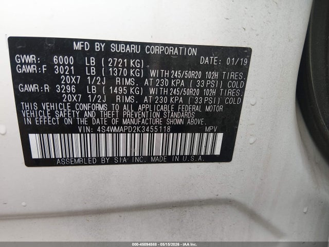 Subaru Ascent Limited