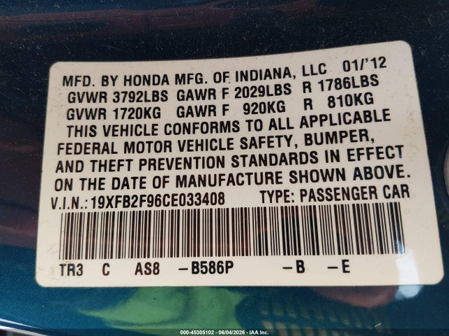 Honda Civic Ex-l