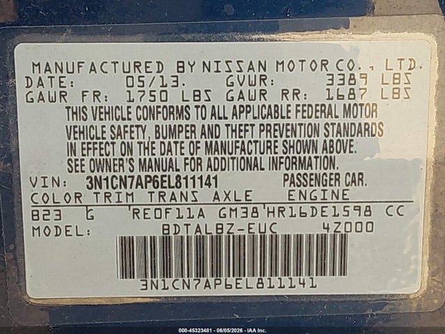 Nissan Versa 1.6 Sv