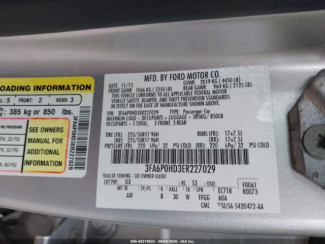 Ford Fusion Se