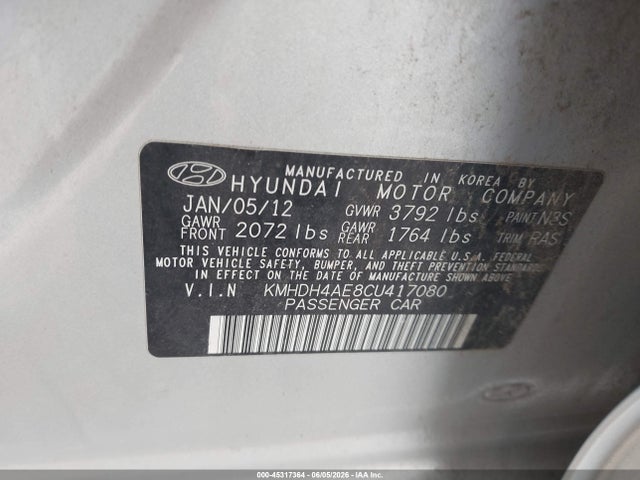 Hyundai ELANTRA Gls (ulsan Plant)