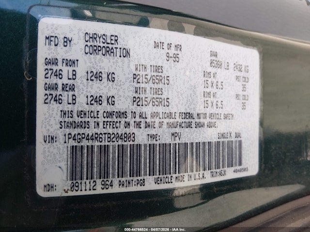 Plymouth Grand Voyager Se