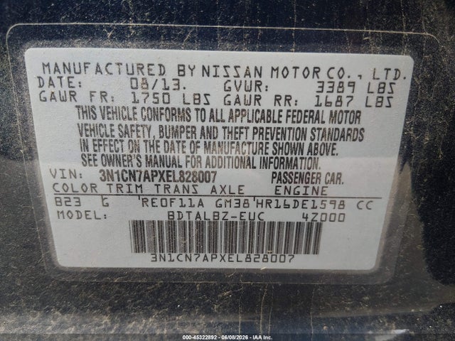 Nissan Versa 1.6 Sv