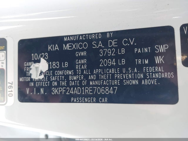 Kia Forte Lxs