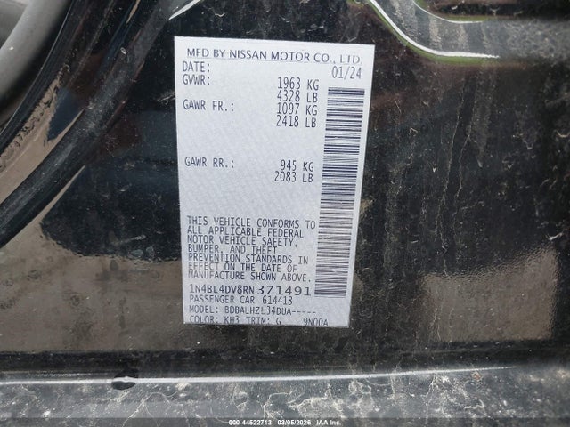 Nissan Altima Sv Fwd
