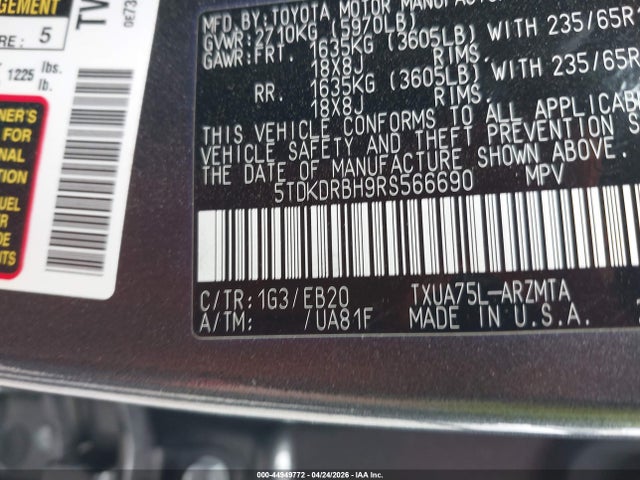 Toyota Highlander Xle
