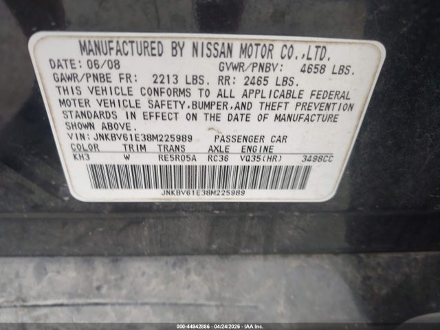 INFINITI G35 Journey