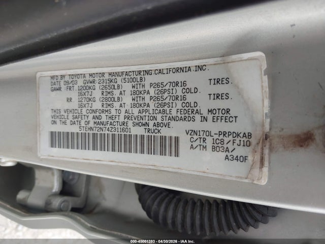 Toyota Tacoma Base V6