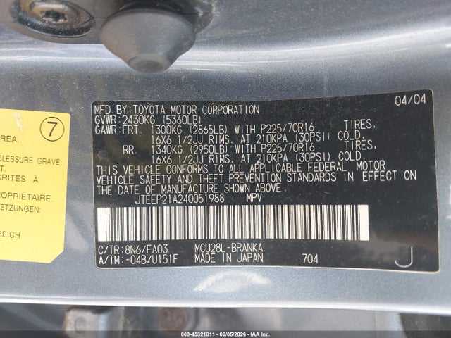 Toyota Highlander V6