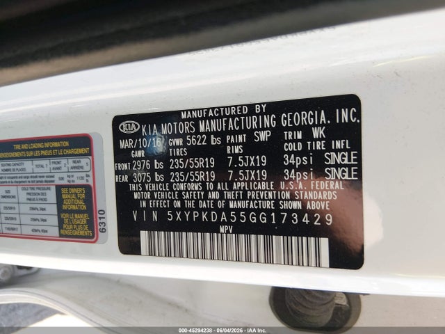 Kia Sorento 3.3l Sxl