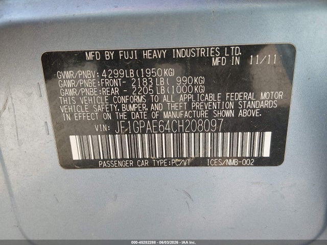 Subaru Impreza 2.0i Premium