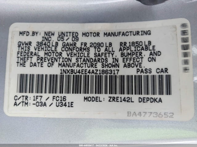 Toyota Corolla Le