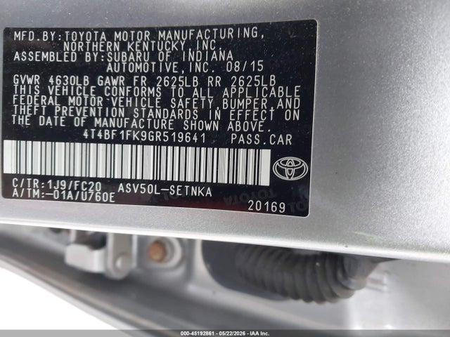 Toyota Camry Le